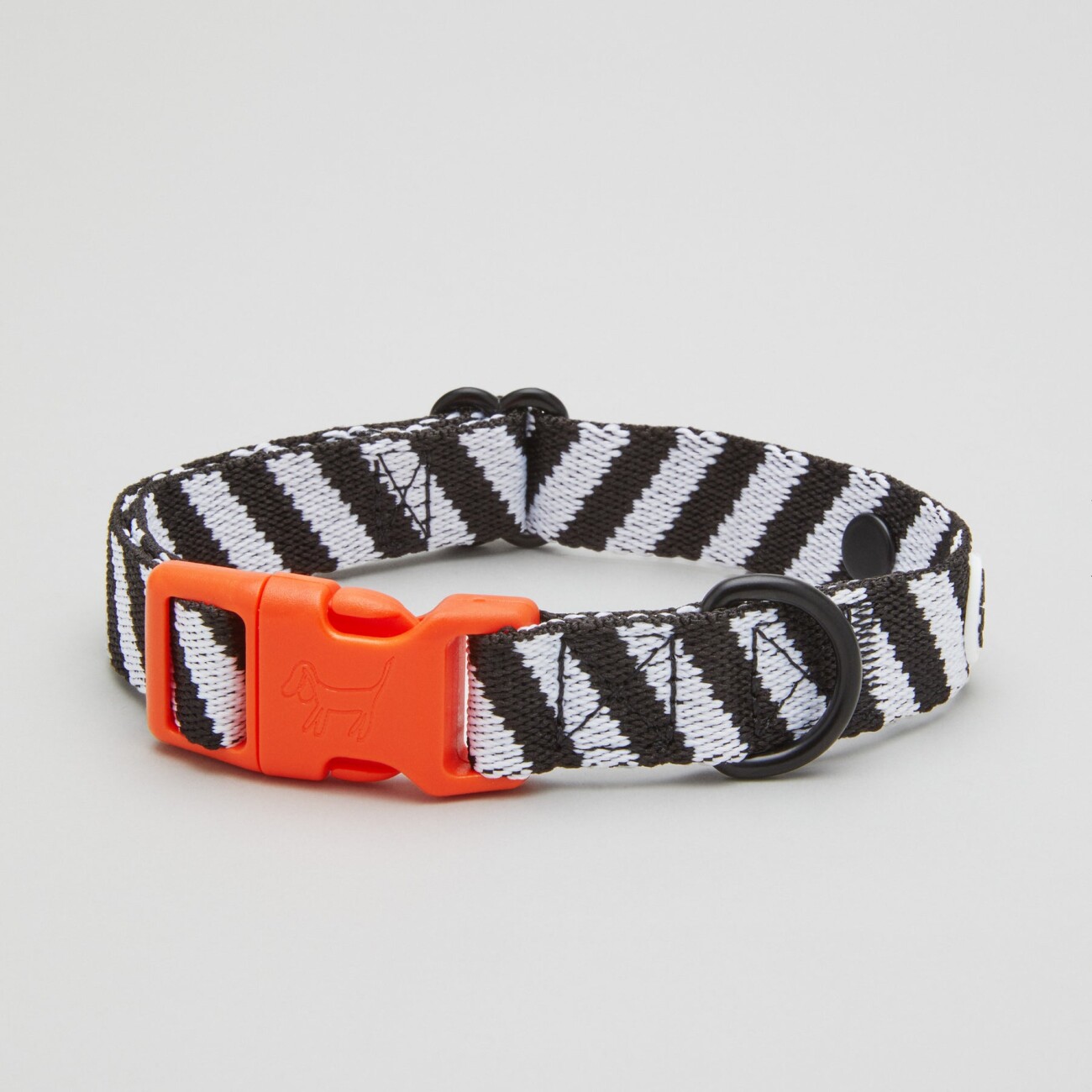 Barkalot Hundehalsband-Auslaufset schwarz/ weiß S