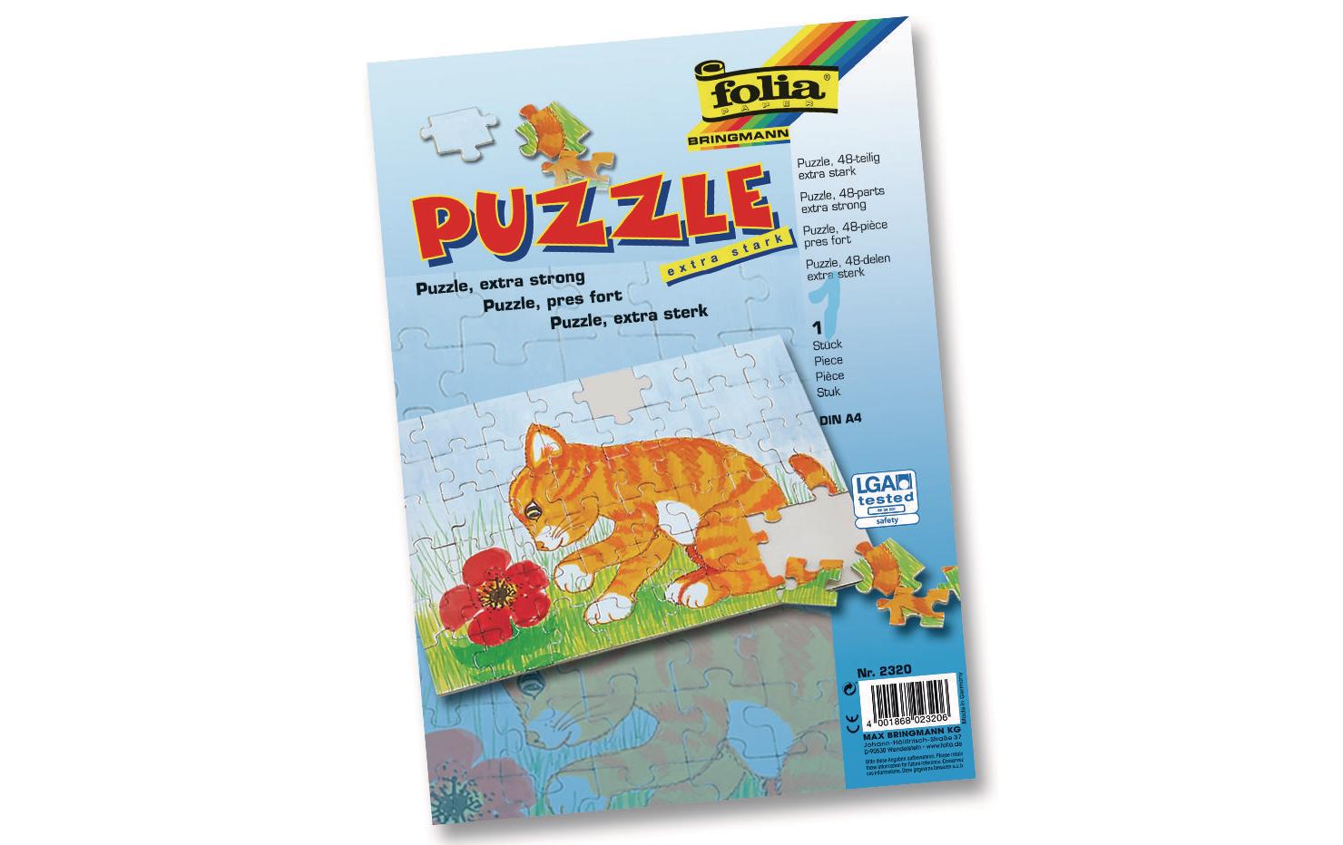 Papp-Puzzle A4 1 StückBlanko Puzzle