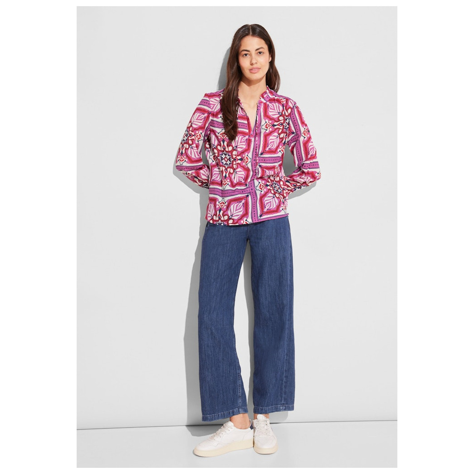 Street One LTD QR Printed tunic blouse wi