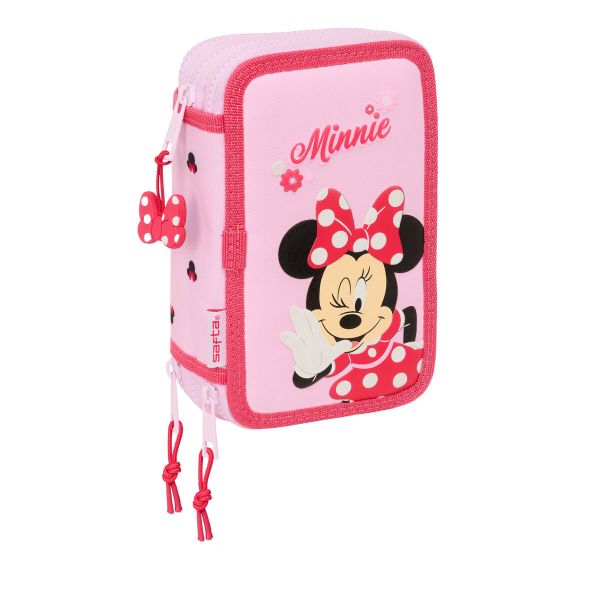 Safta Estojo Triple Filled Minnie Mouse Naive 36 Peças Multicolor One Size