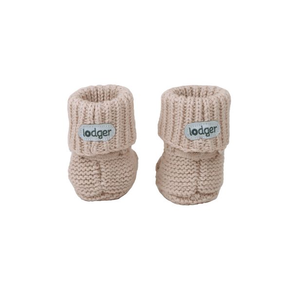 Lodger Knit Slofjes - 0-6 mnd - Birch