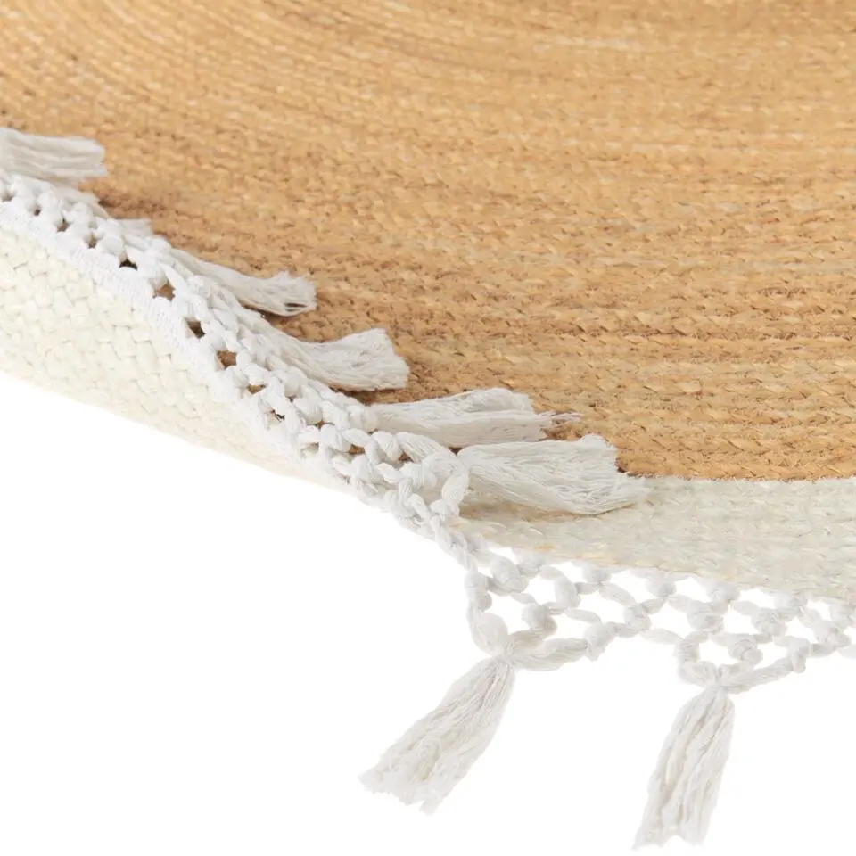 MARTS - Vloerkleed - Beige/Wit - 200 cm - Jute