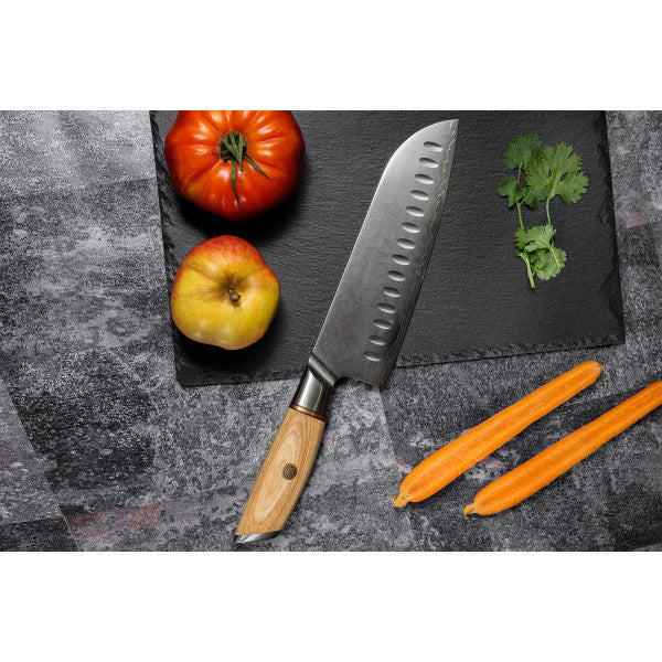 Couteau Fukito Pakka San Mai modèle Santoku 18cm Fukito