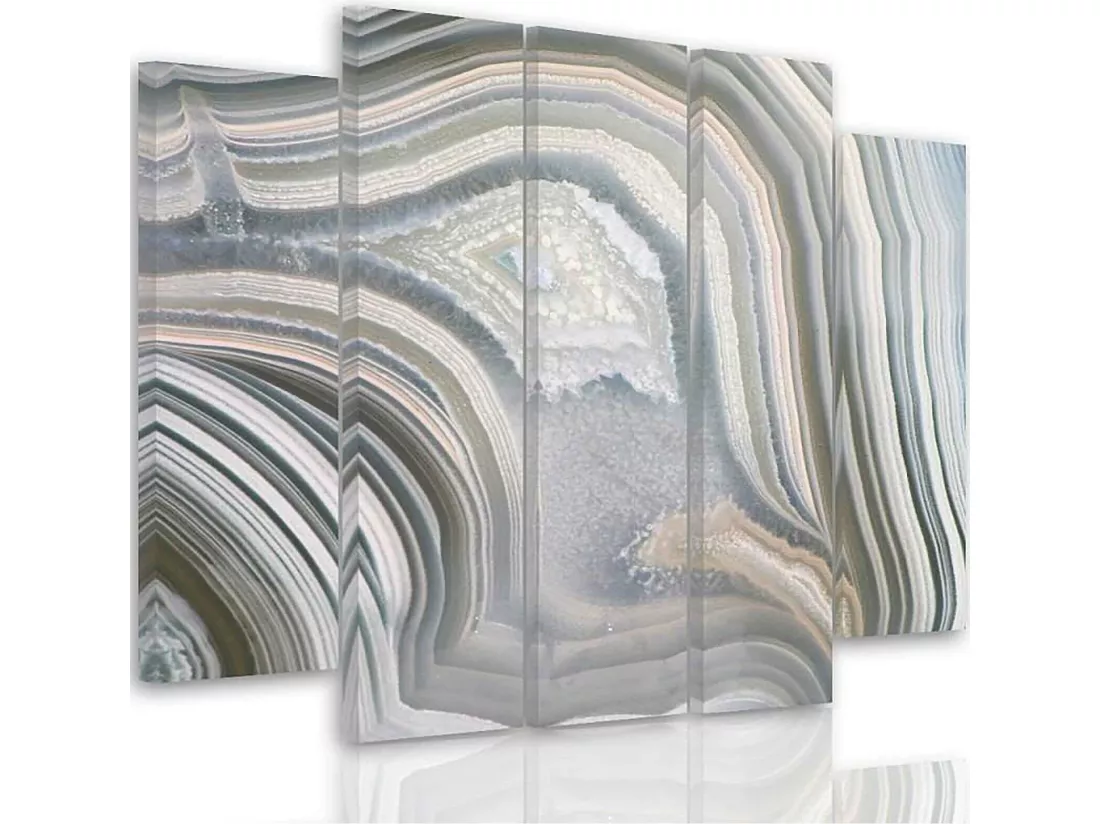 Tableau gris abstrait - 200 x 100 cm