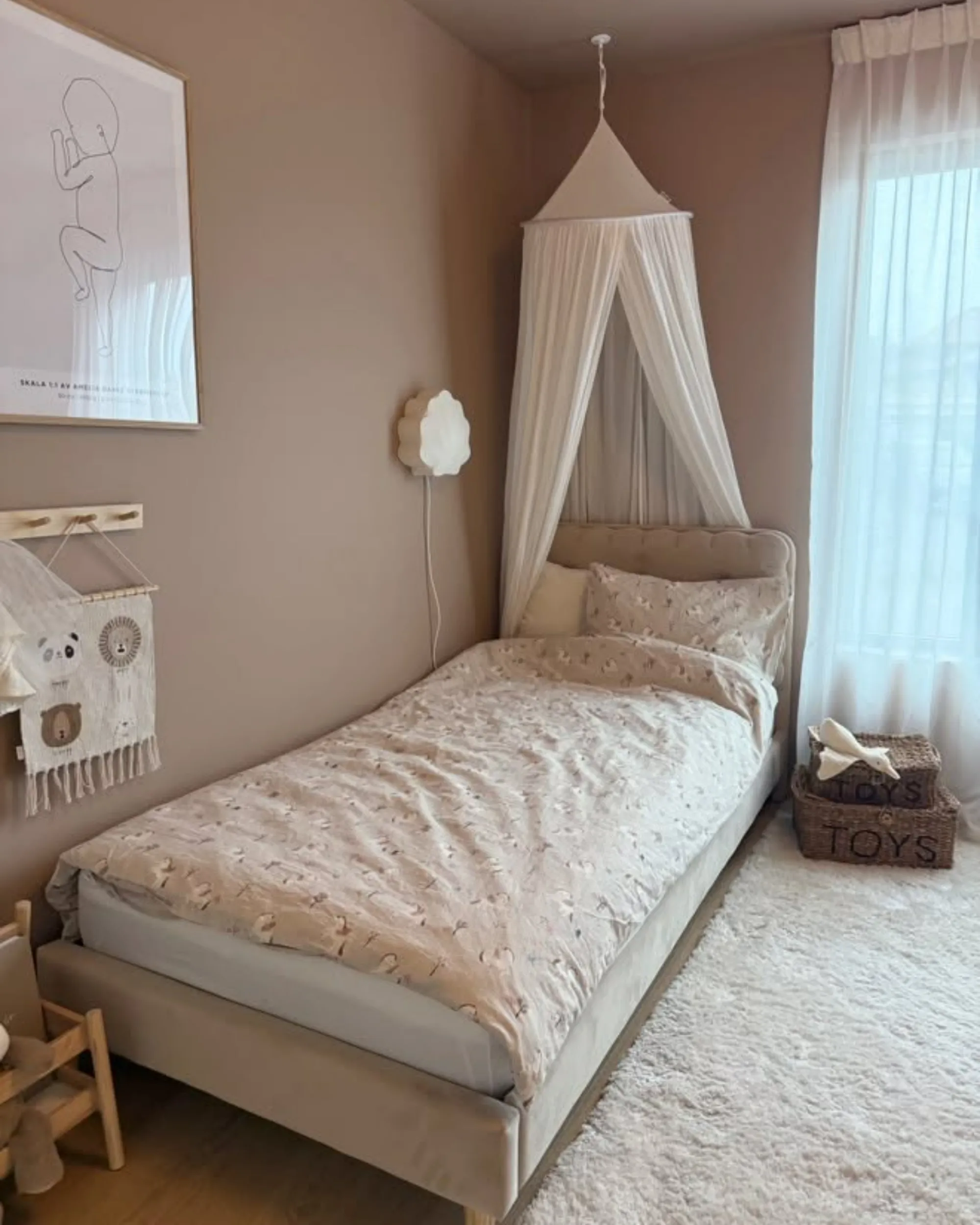 Bed Fluweel CORSAINT 90 x 200 cm Beige