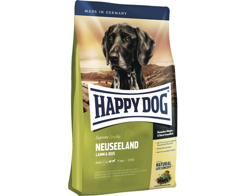 HAPPY DOG Nieuw-Zeelands droog hondenvoer 12,5 kg