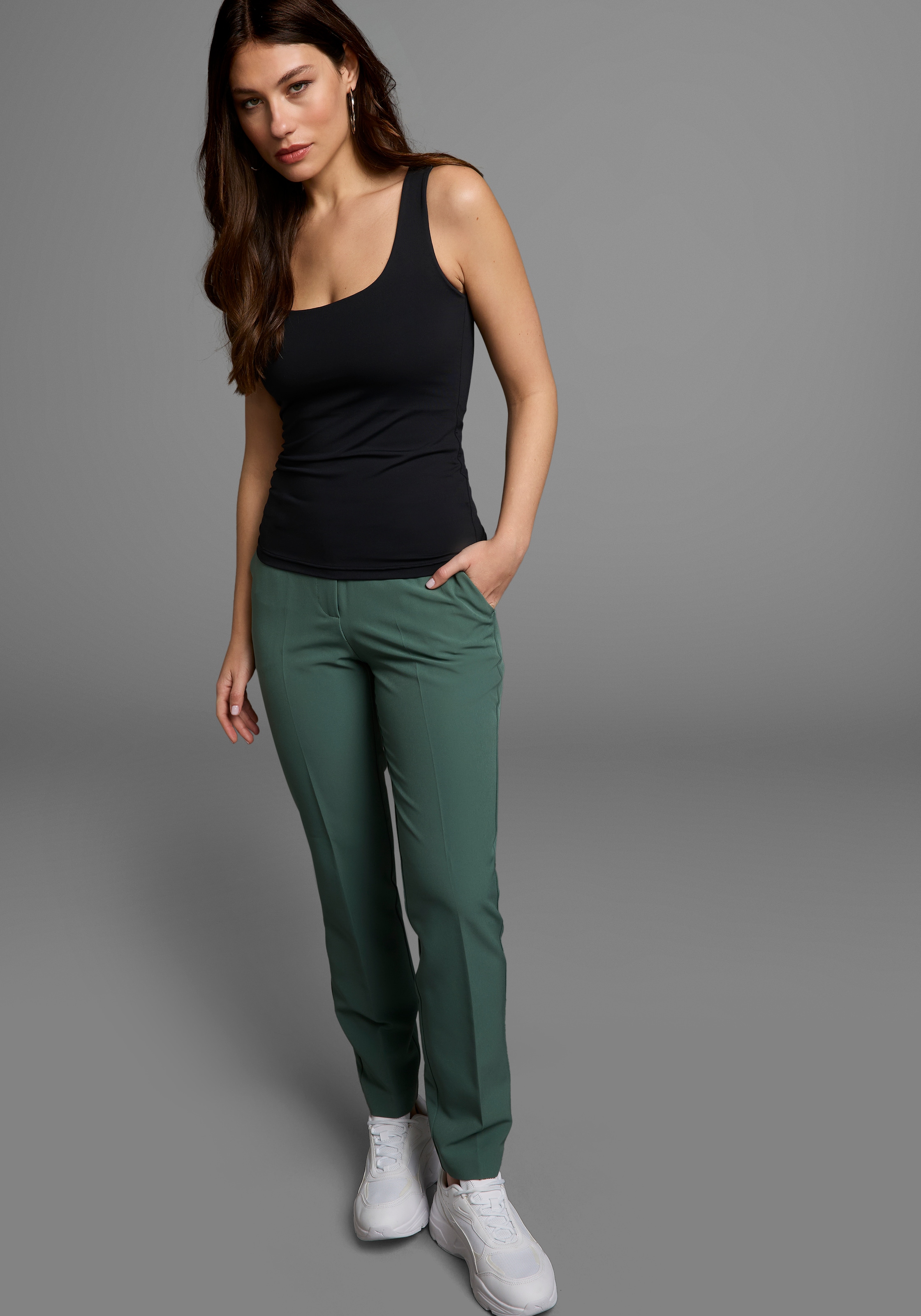 Laura Scott Tanktop mit modischem Karree-Ausschnitt