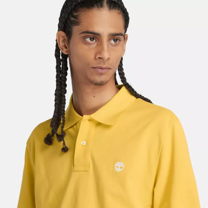 Polo Millers River en piqué pour homme jaune clair