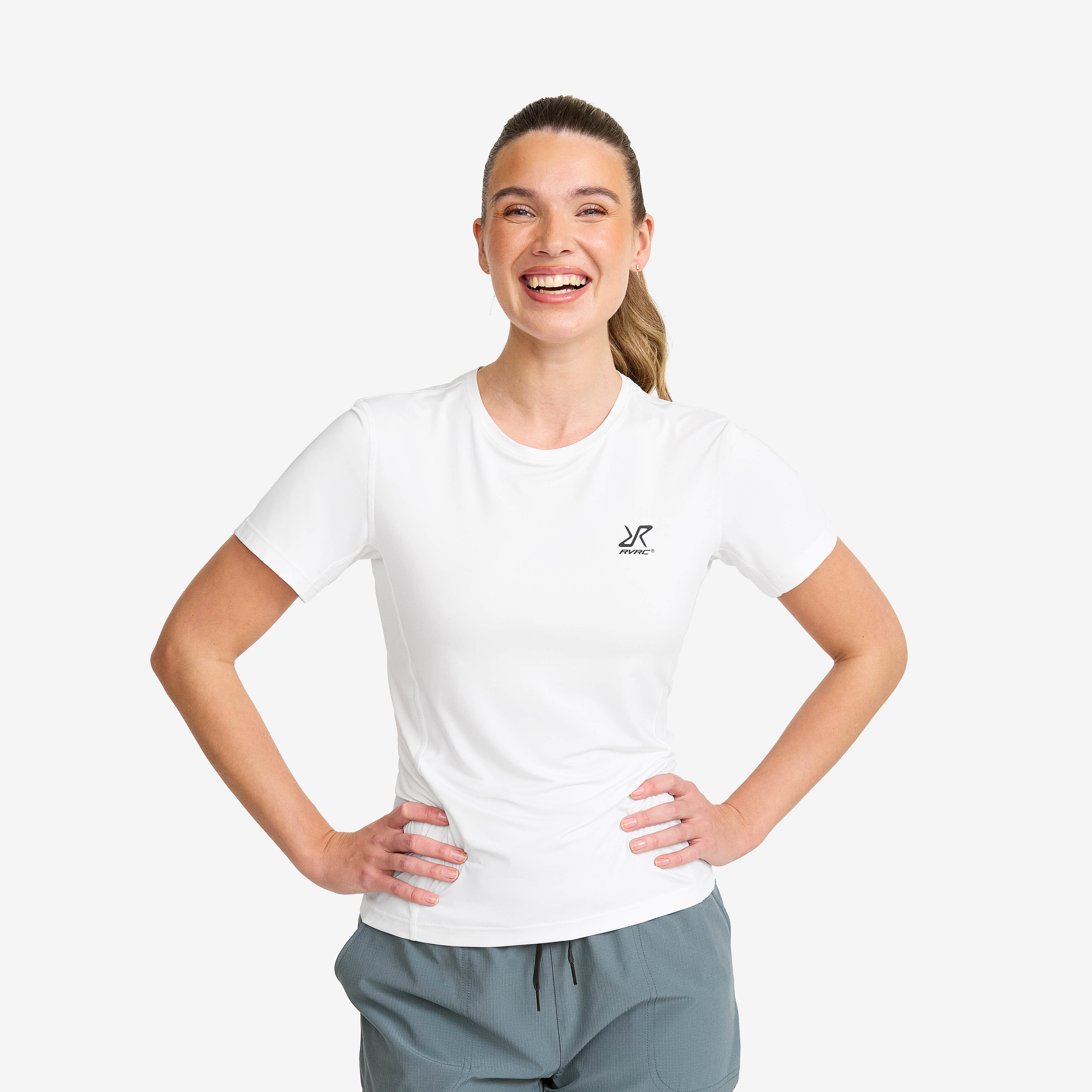 Stride Active T-shirt  Dame White