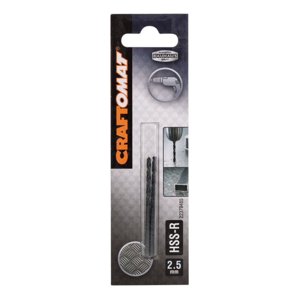 BOR CRAFTOMAT HSS-R 2,5MM 2STK