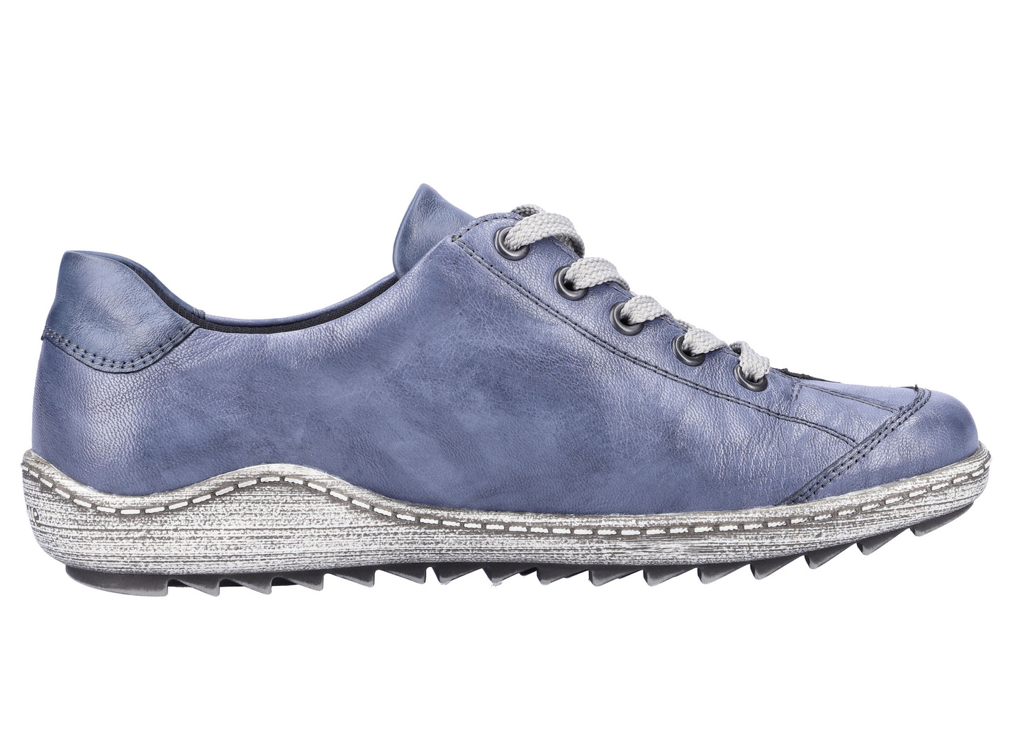 Remonte Schnür-Sneaker mit zartem Schimmer oder Knitter-Struktur