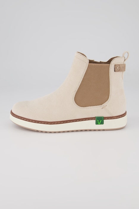 Jana Chelsea-Boots, Veloursoptik, vegan, Weite H