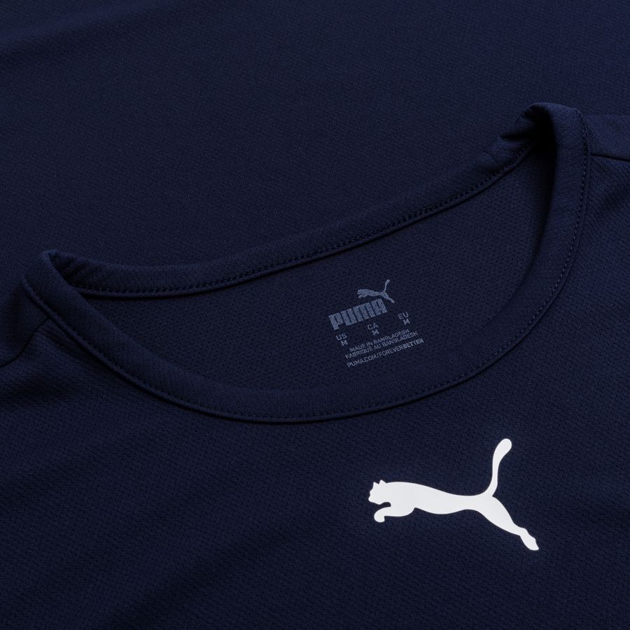 PUMA Maillot teamRISE - Bleu Marine/Noir/Blanc