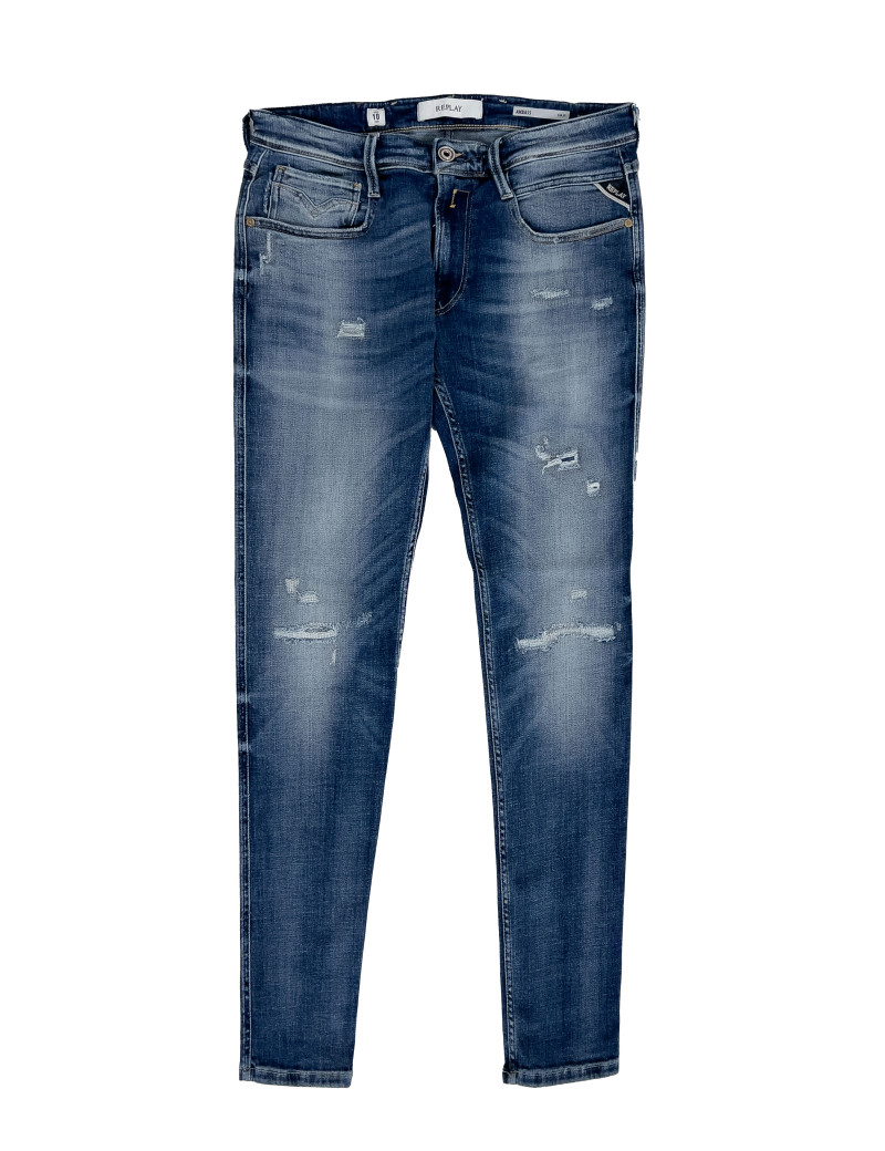 REPLAY JEAN HOMME ANBASS STRETCH MEDIUM BLUE