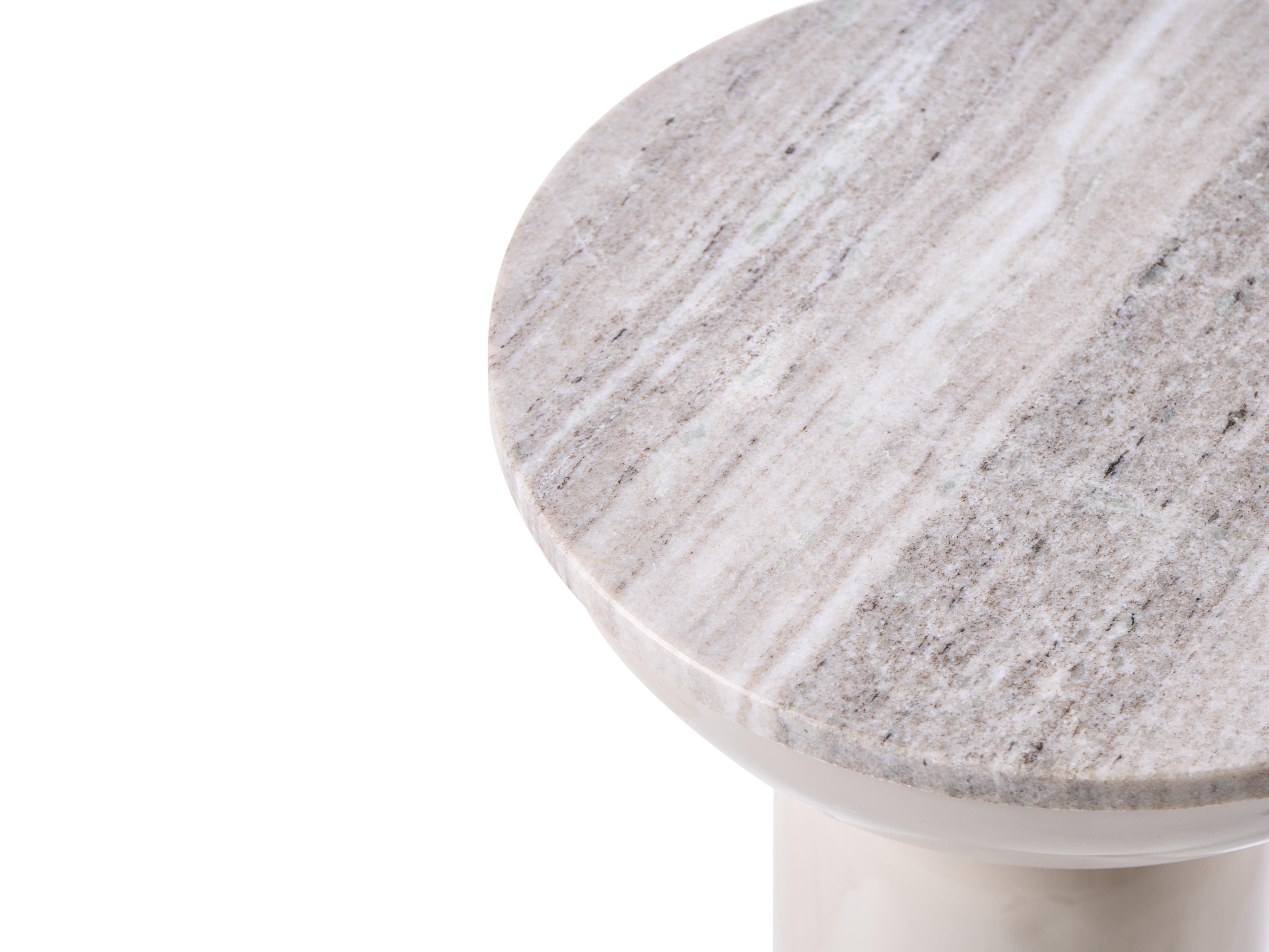Bijzettafel FALCON Metaal Beige