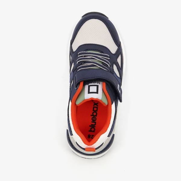 Blue Box jongens sneakers met oranje hiellus