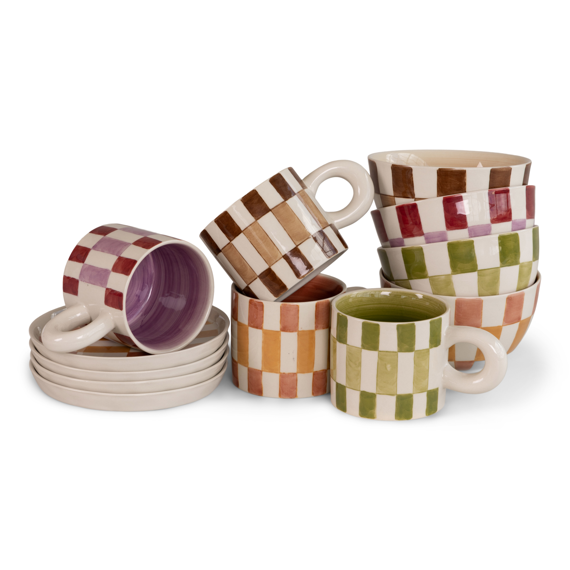 Gebaksbordje Bowie Ø15 cm lilac - set van 6