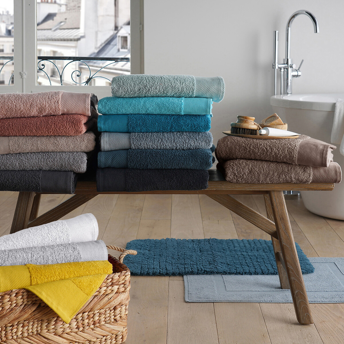 LA REDOUTE INTERIEURS<br>Conjunto de 2 toalhas de felpa 500 g/m², Scenario