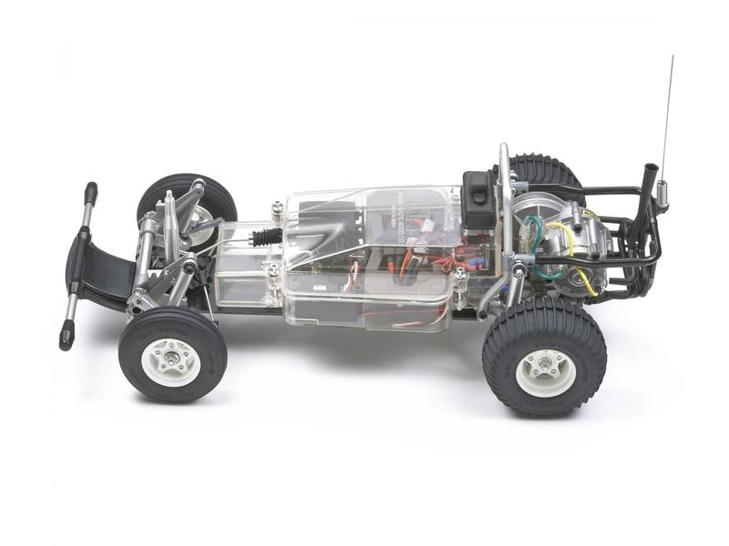 Tamiya Buggy Sand Scorcher RWD Bausatz mit ESC, 1:10 Neuauflage des Tamiya Sand Scorcher Buggys mit VW Käfer Karosserie
