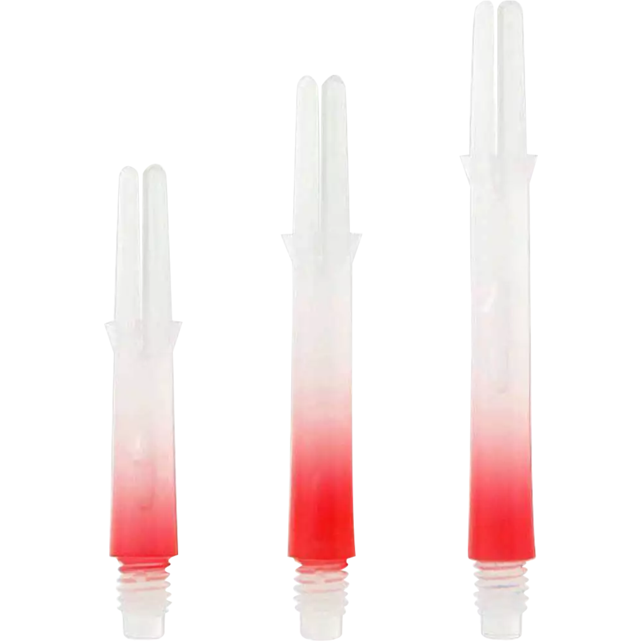 L-Style - L-Shaft Lock Straight TwoTone - Weiß Klar Rot