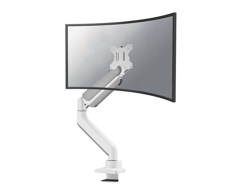 NEOMOUNTS Tischhalterung DS70PLUS-450WH1 bis 18 kg – Weiss Vollbewegliche Tischhalterung für 17-49