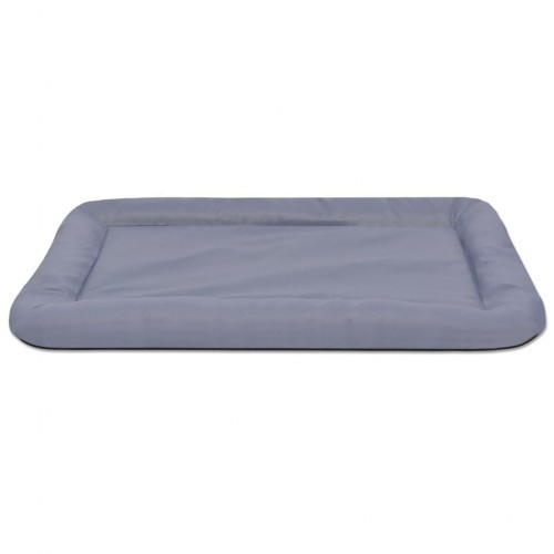colchão cinza para cama de cachorro