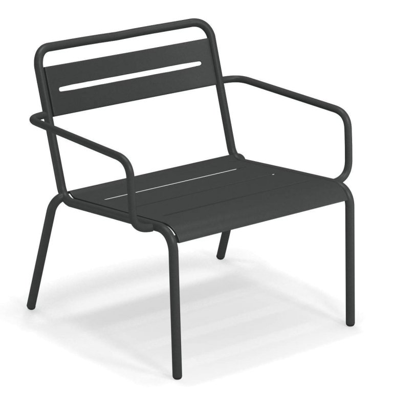 Emu Star aluminium fauteuil antic iron