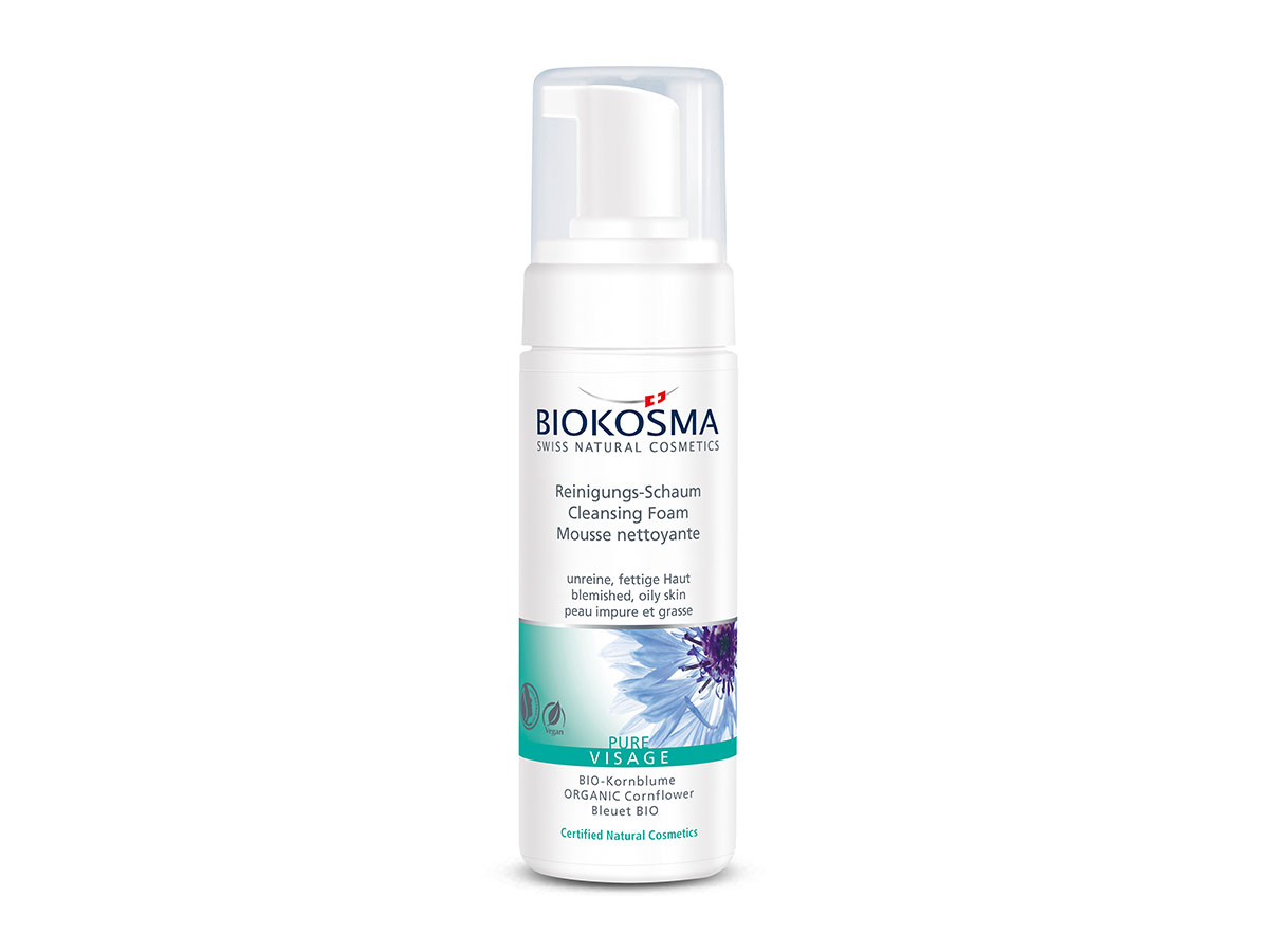 BIOKOSMA PURE Visage Reinigungs-Schaum<br>150 ml, Dispenser, Schaum