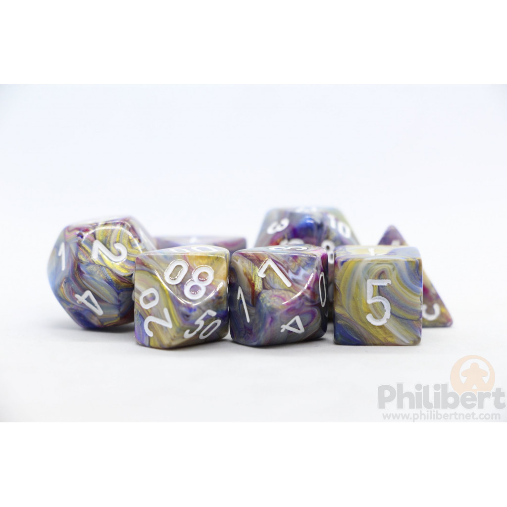 Set de 7 Dés JDR Chessex : Festive