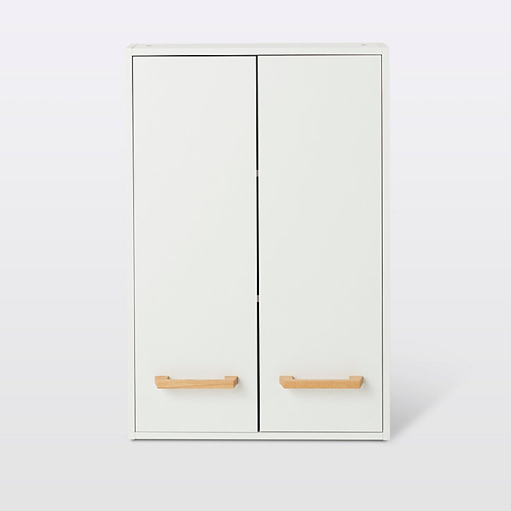 Armoire de salle de bains faible profondeur GoodHome Ladoga blanc L. 60 x H. 90 x P. 15 cm