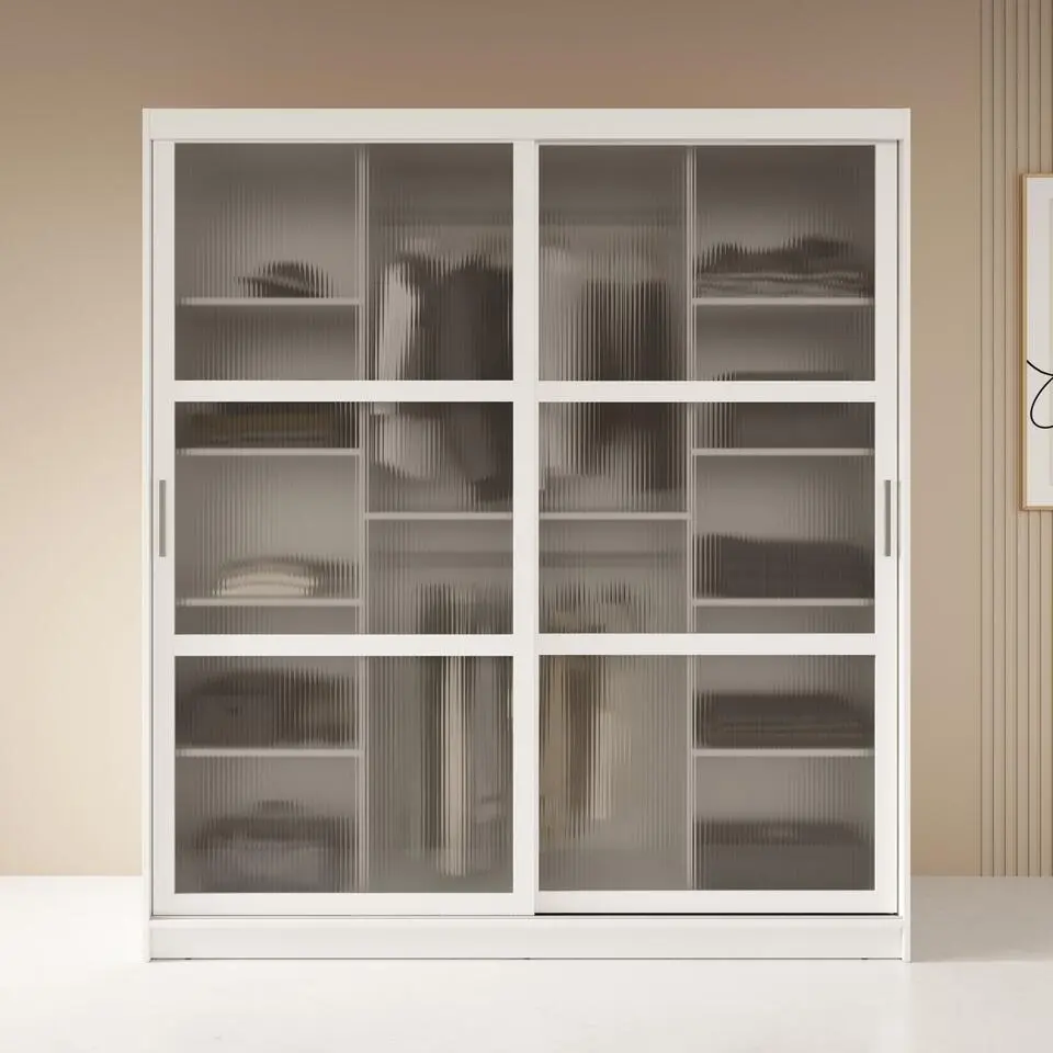 Meubella - Kledingkast Fessaro - Wit - 180 cm