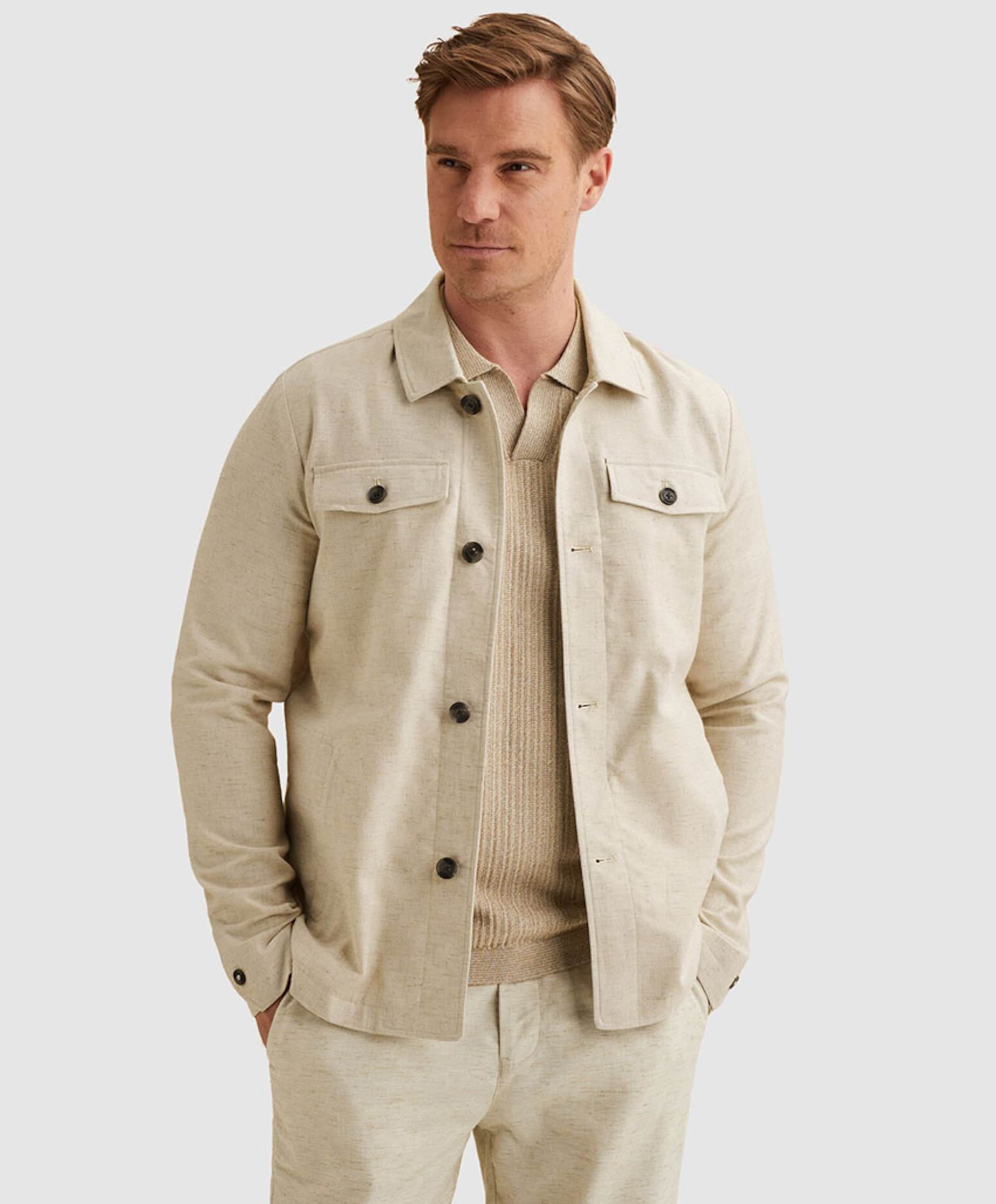 Vanguard Heren overshirt beige