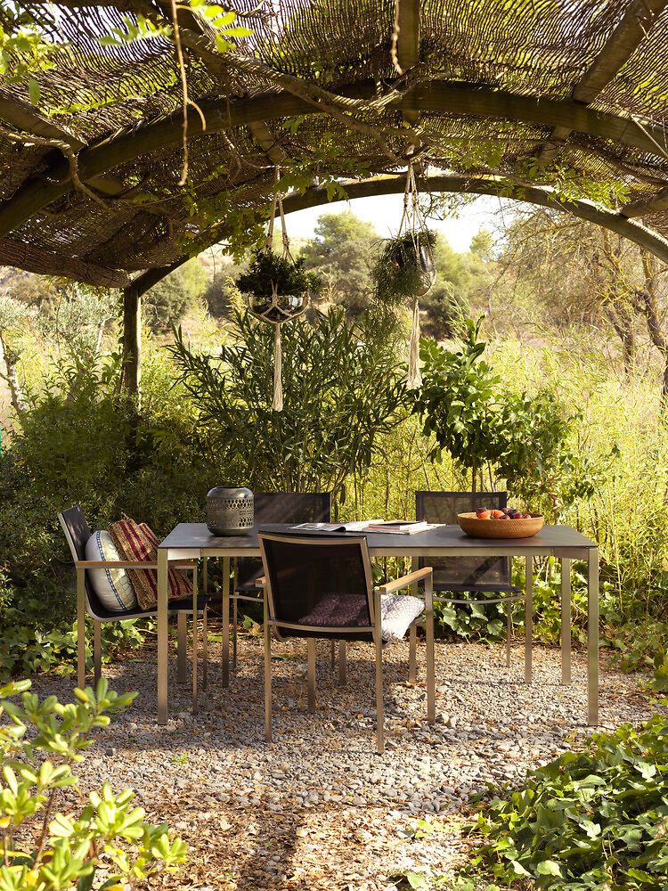 MALO Gartentisch - KELYA / B: 140.0 cm x T: 80.0 cm x H: 75.0 cm