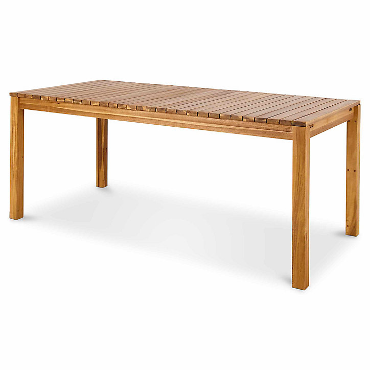 Table de jardin Denia en bois coloris bois L.180/228 x l.90 x H.75 cm