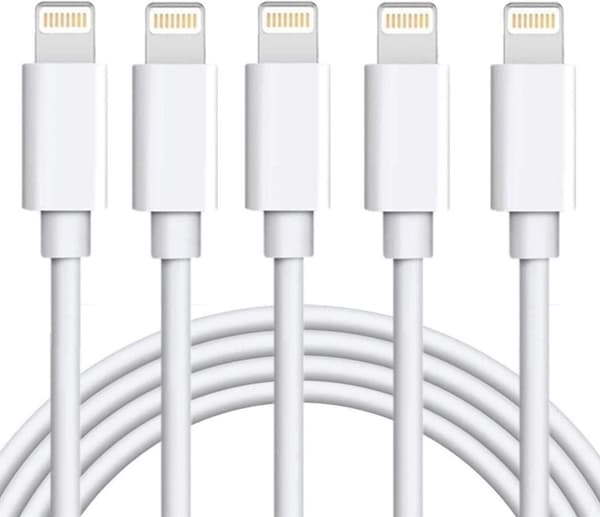 5X Lightning USB -kabel for Apple for iPhone, iPad 1m