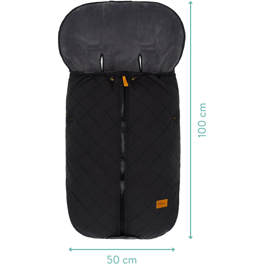 fillikid Winterfußsack Kamet Polyester schwarz
