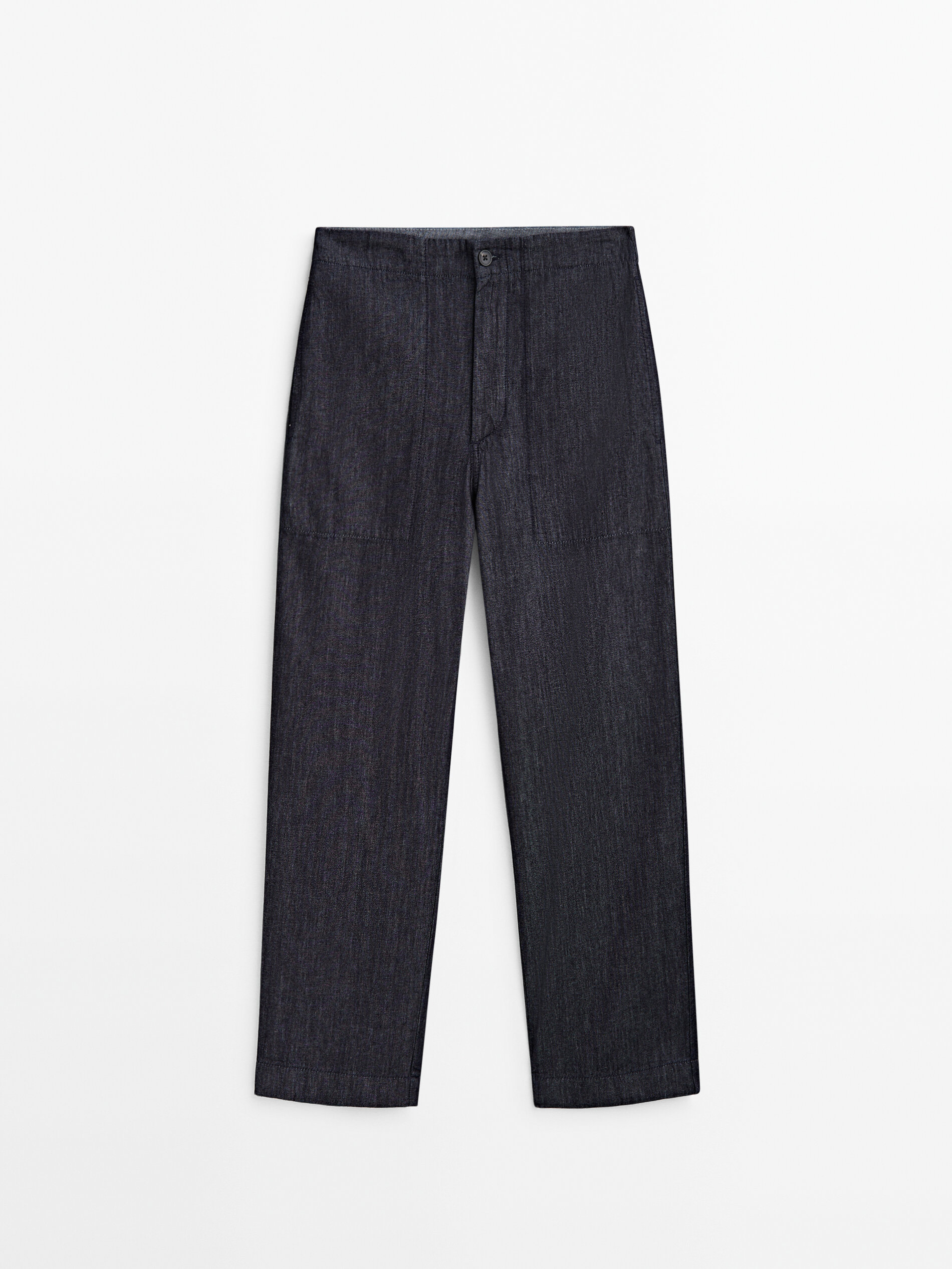 Calça vaquero carpenter tiro medio - AZUL OSCURO