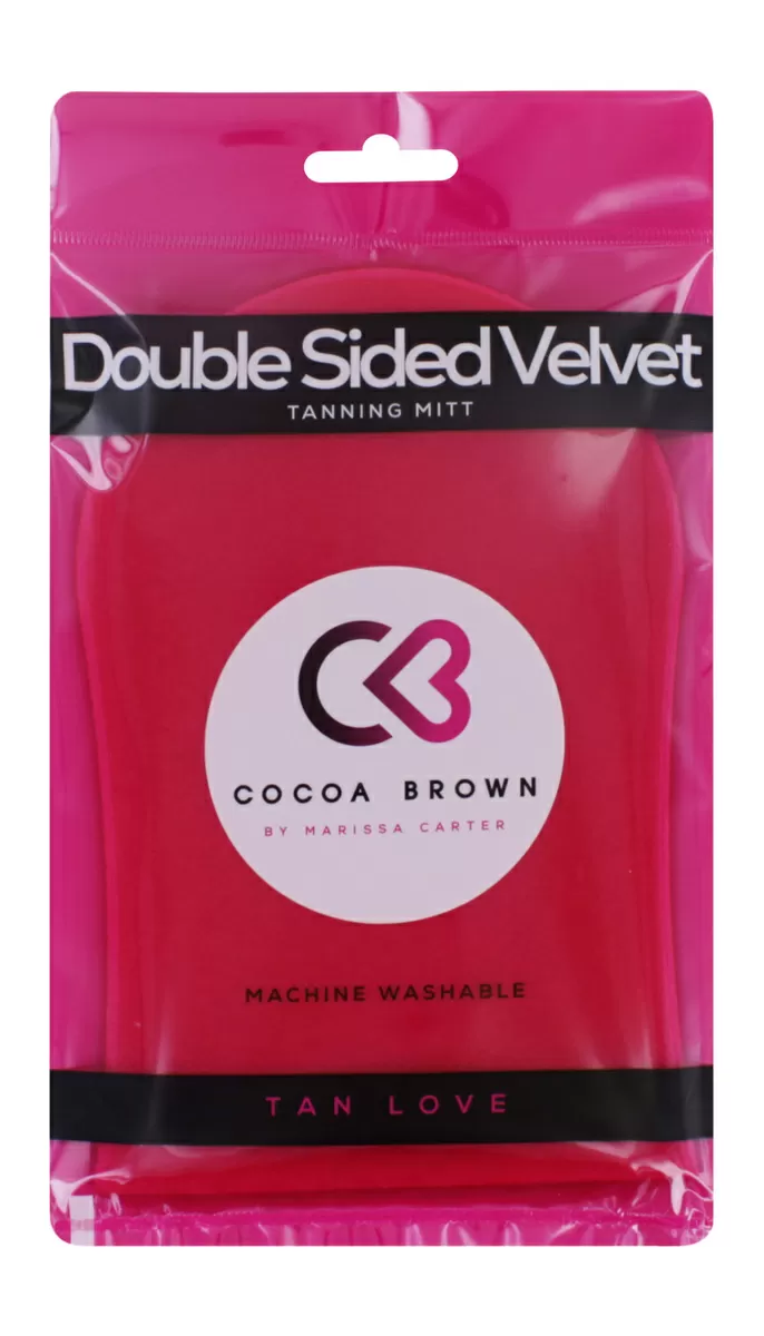 Cocoa Brown Deluxe Double-Sided Tanning mitt