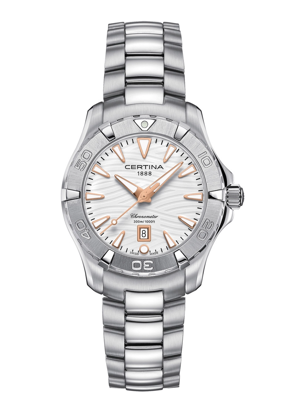 Certina DS Action Damenuhr Chronometer Weiß