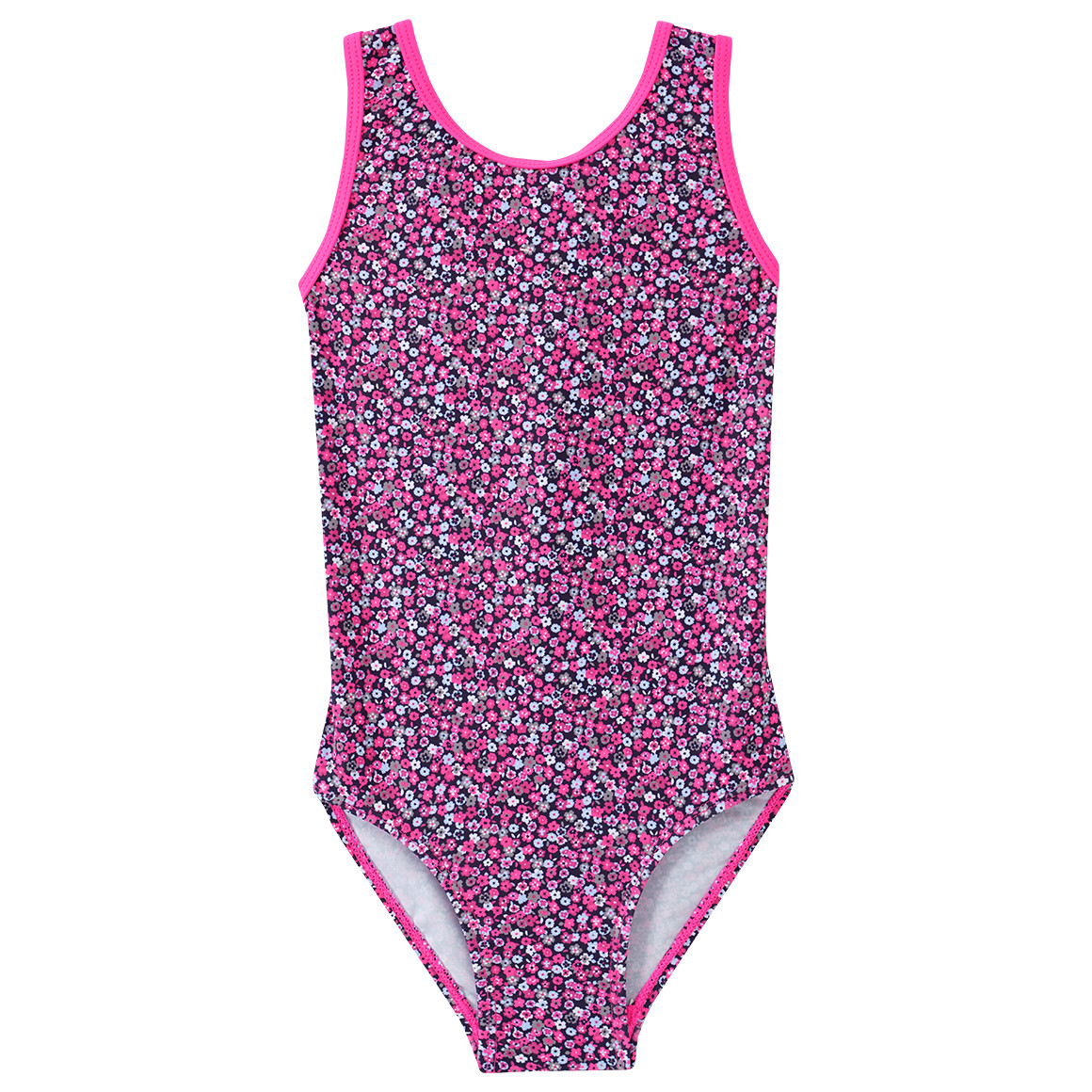 Topolino Mädchen Badeanzug mit Blumen pink