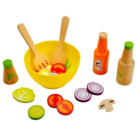 Idena Kleine Küchenmeister Salat-Set und Filz, 24-teilig