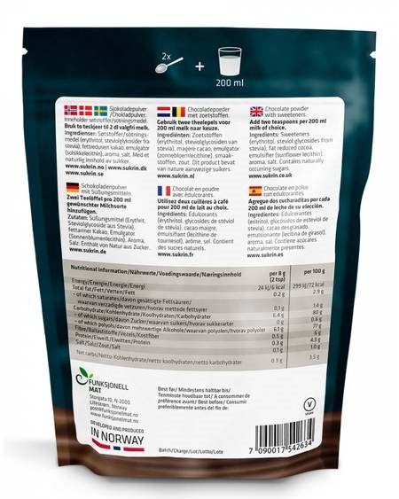 Funksjonell Mat Sukrin Chocolate Drink 250g