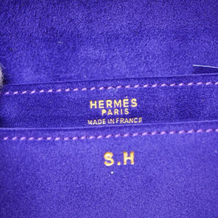Hermès Vintage Hermès Crossbody Bag Purple