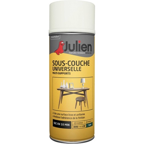 Sous-couche universelle Julien - Aérosol de 400 ml, blanc