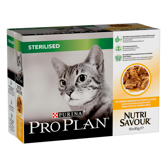 Boîte Pplan Sterilised: poulet, 10x85g