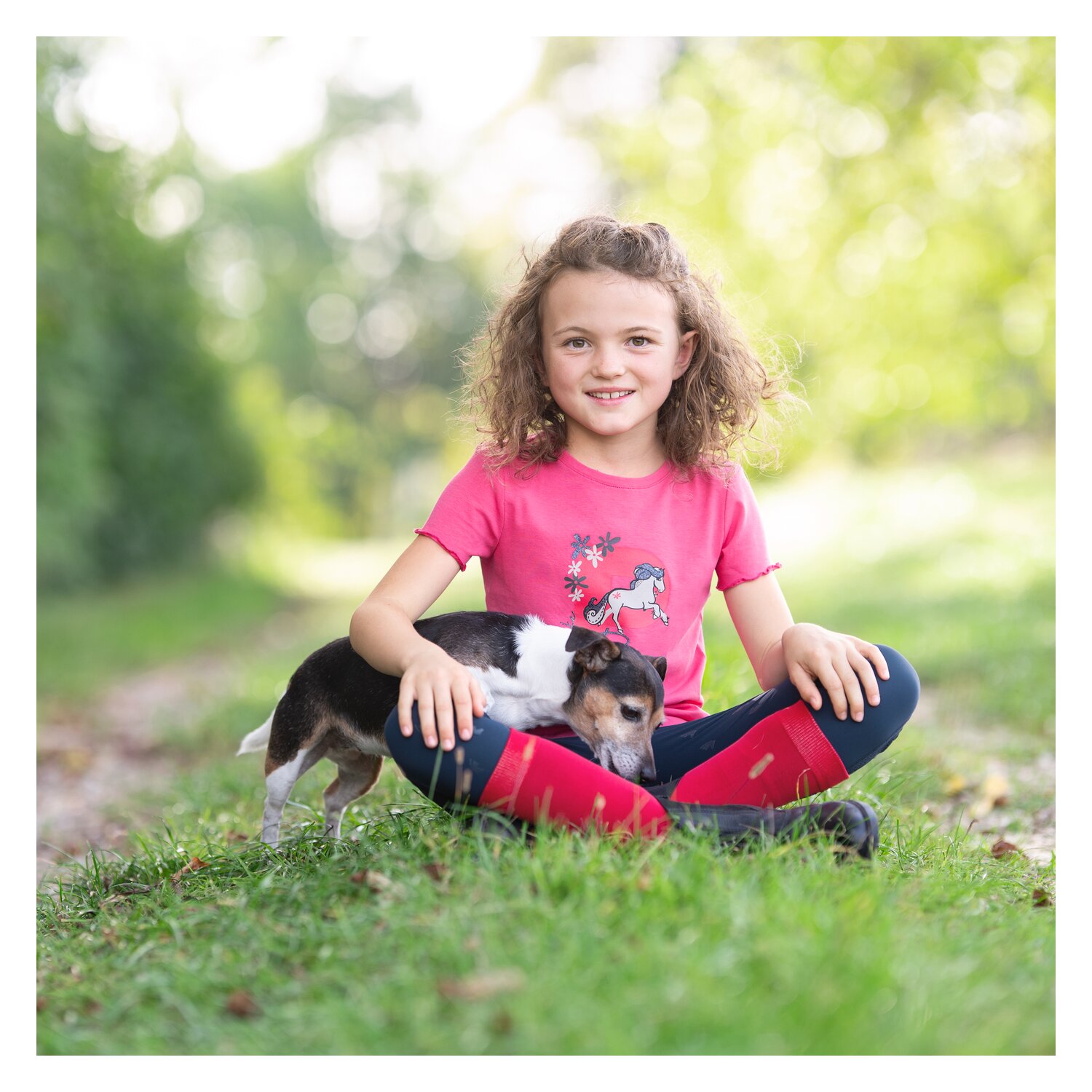 black forest kids Grip-Vollbesatz-Reitleggings Mesh - navy