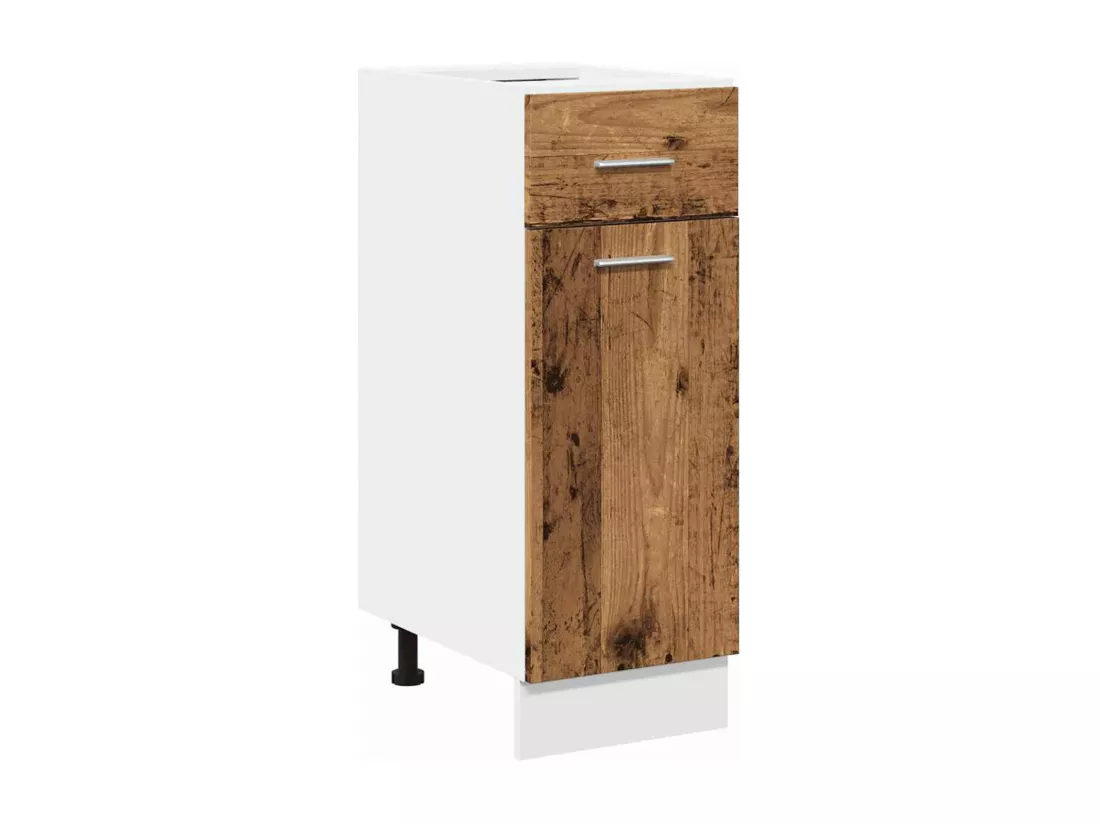 Ensemble d'armoires de cuisine 11 pcs vieux bois