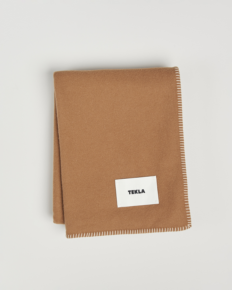 Tekla Lambswool Blanket Oak
