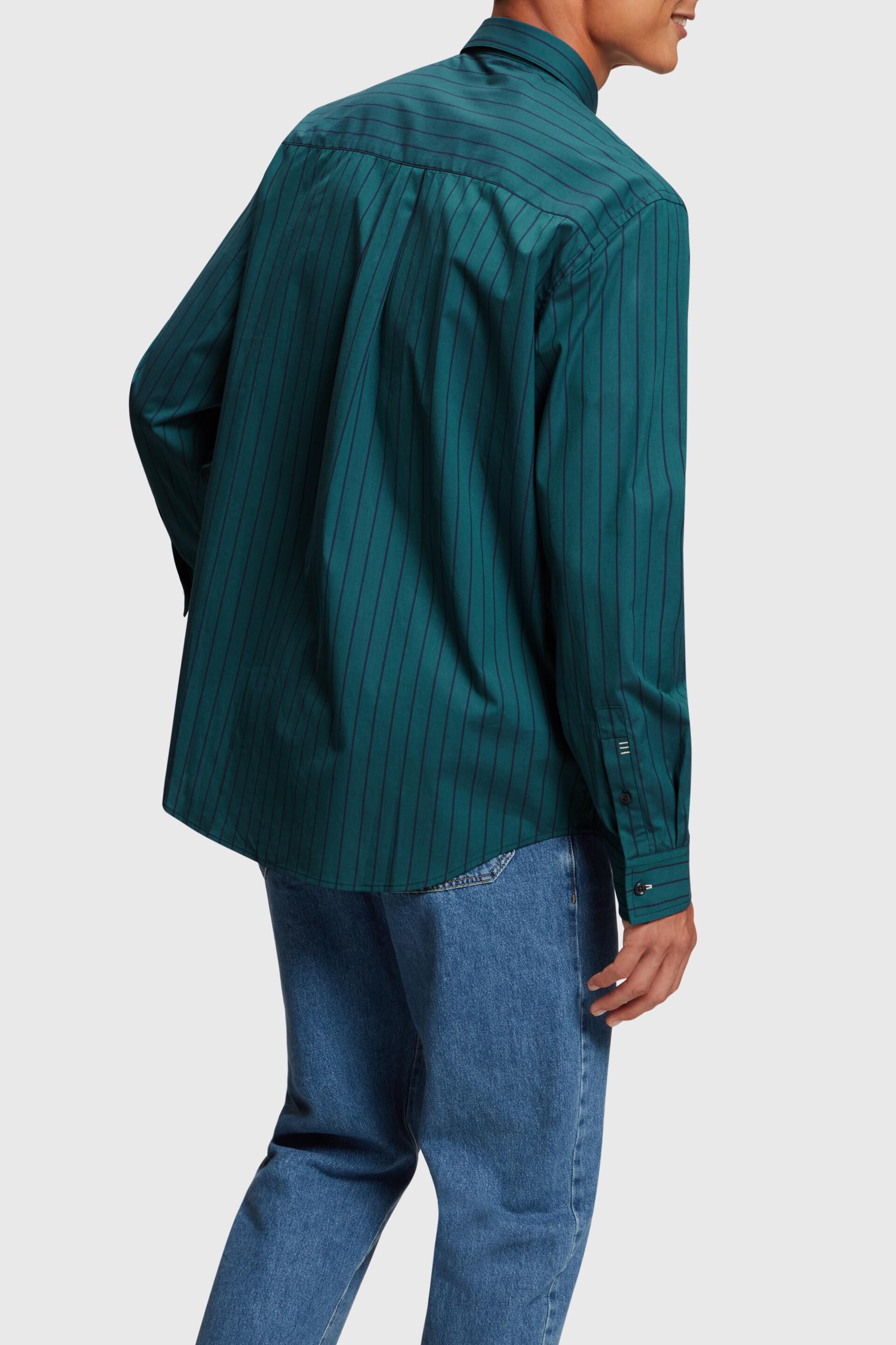 Chemise Relaxed Fit en popeline à rayures