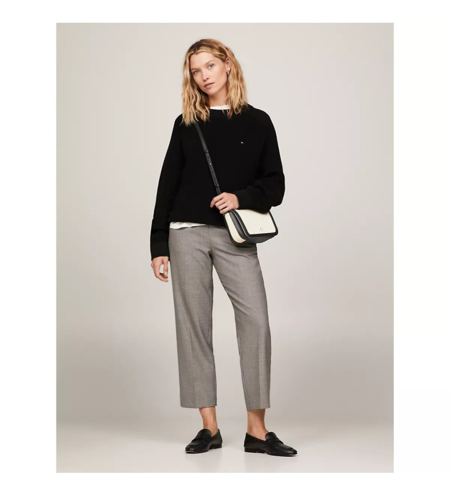 Bolsa transversal Tommy Hilfiger Essential com detalhes contrastantes em bege